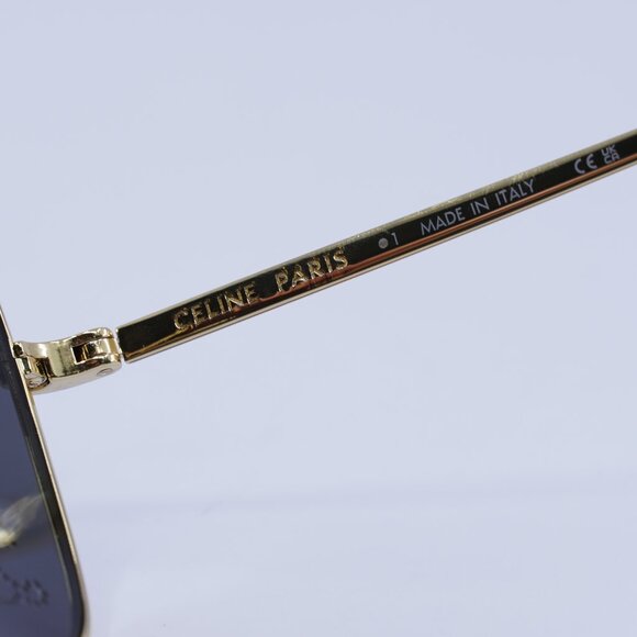 Celine CL40284U 30A Sunglasses Endura Gold Square Frame, Smoke Lenses - Picture 8 of 12